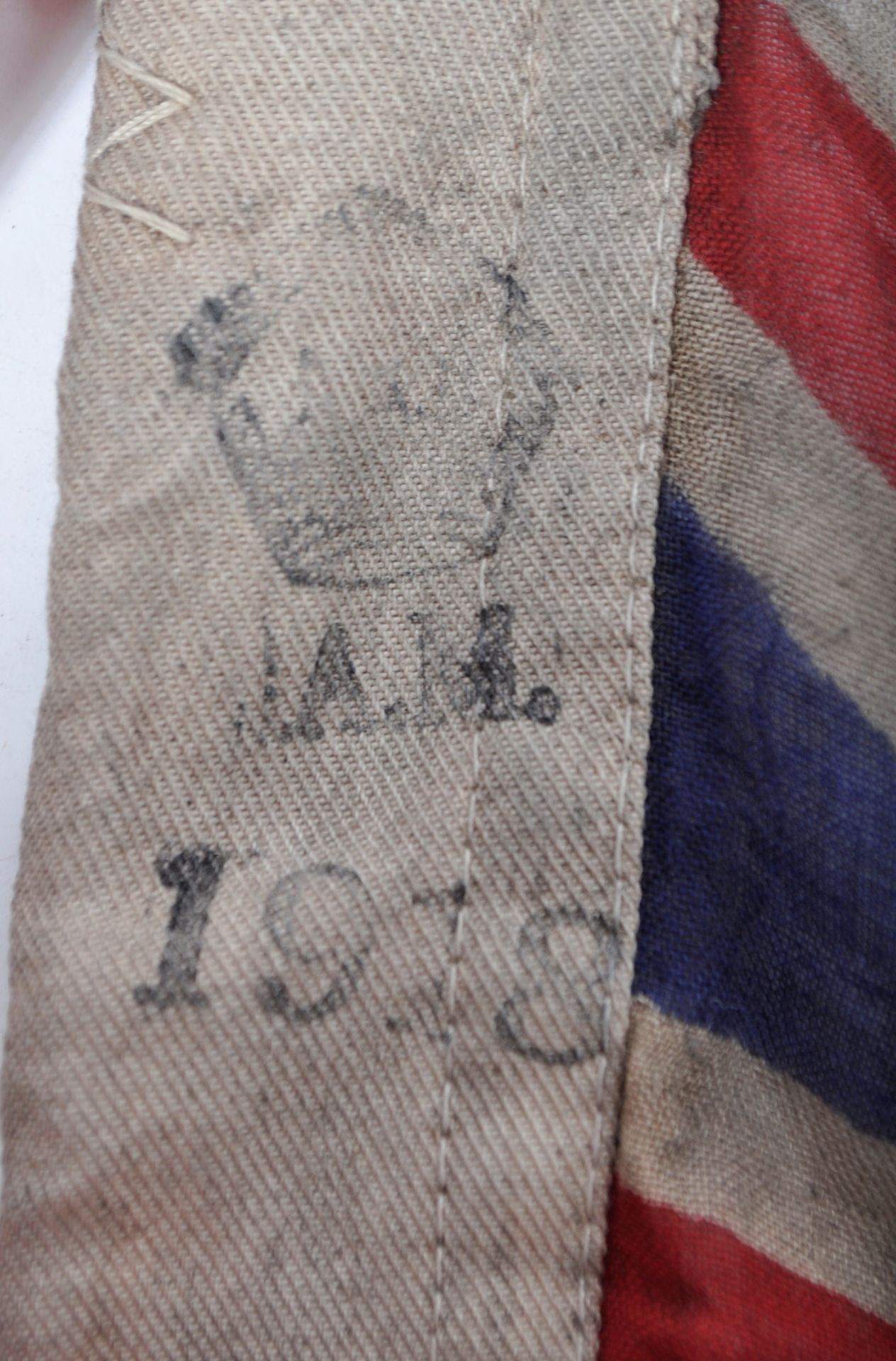 WWI FIRST WORLD WAR ROYAL FLYING CORP TYPE LINEN FLAG - Bild 7 aus 7