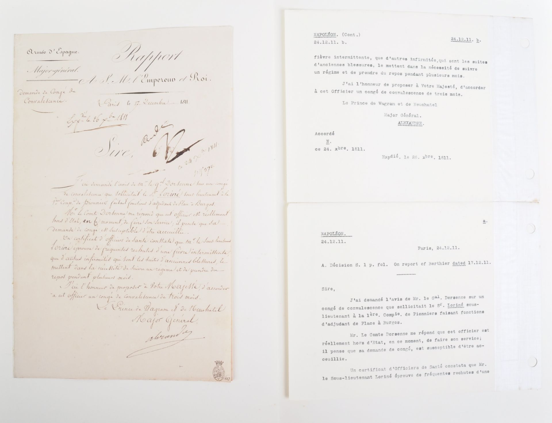 NAPOLEONIC WARS - EXCEPTIONAL COLLECTION OF LETTERS - Image 95 of 216
