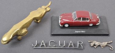 COLLECTION OF JAGUAR CAR RELATED DISPLAY ITEMS