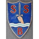 WWII INTEREST - SBS SPECIAL BOAT SERVICE UNIFORM ENAMEL BADGE
