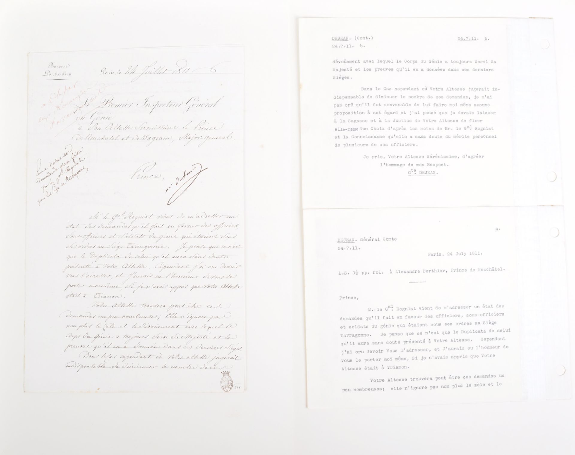 NAPOLEONIC WARS - EXCEPTIONAL COLLECTION OF LETTERS - Image 72 of 216