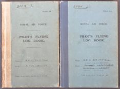 WWII SECOND WORLD WAR INTEREST PILOT'S FLYING LOG BOOKS