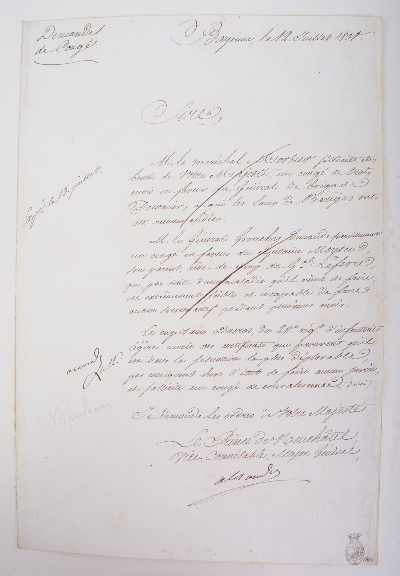NAPOLEONIC WARS - EXCEPTIONAL COLLECTION OF LETTERS - Image 69 of 216