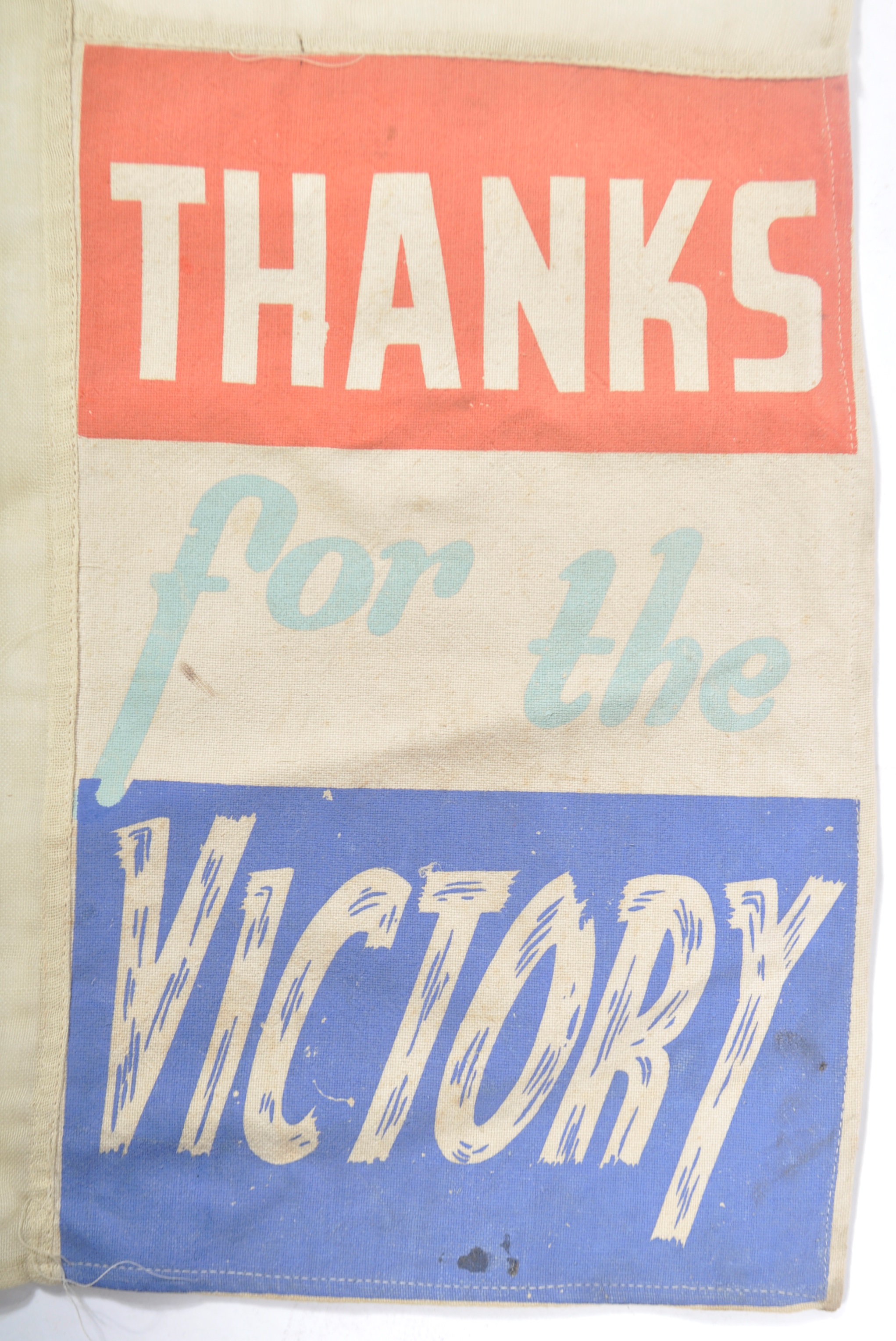 RARE ORIGINAL WWII SECOND WORLD WAR VE DAY CELEBRATION FLAG - Image 5 of 5