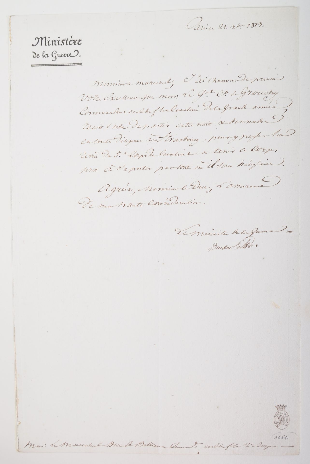 NAPOLEONIC WARS - EXCEPTIONAL COLLECTION OF LETTERS - Image 79 of 216