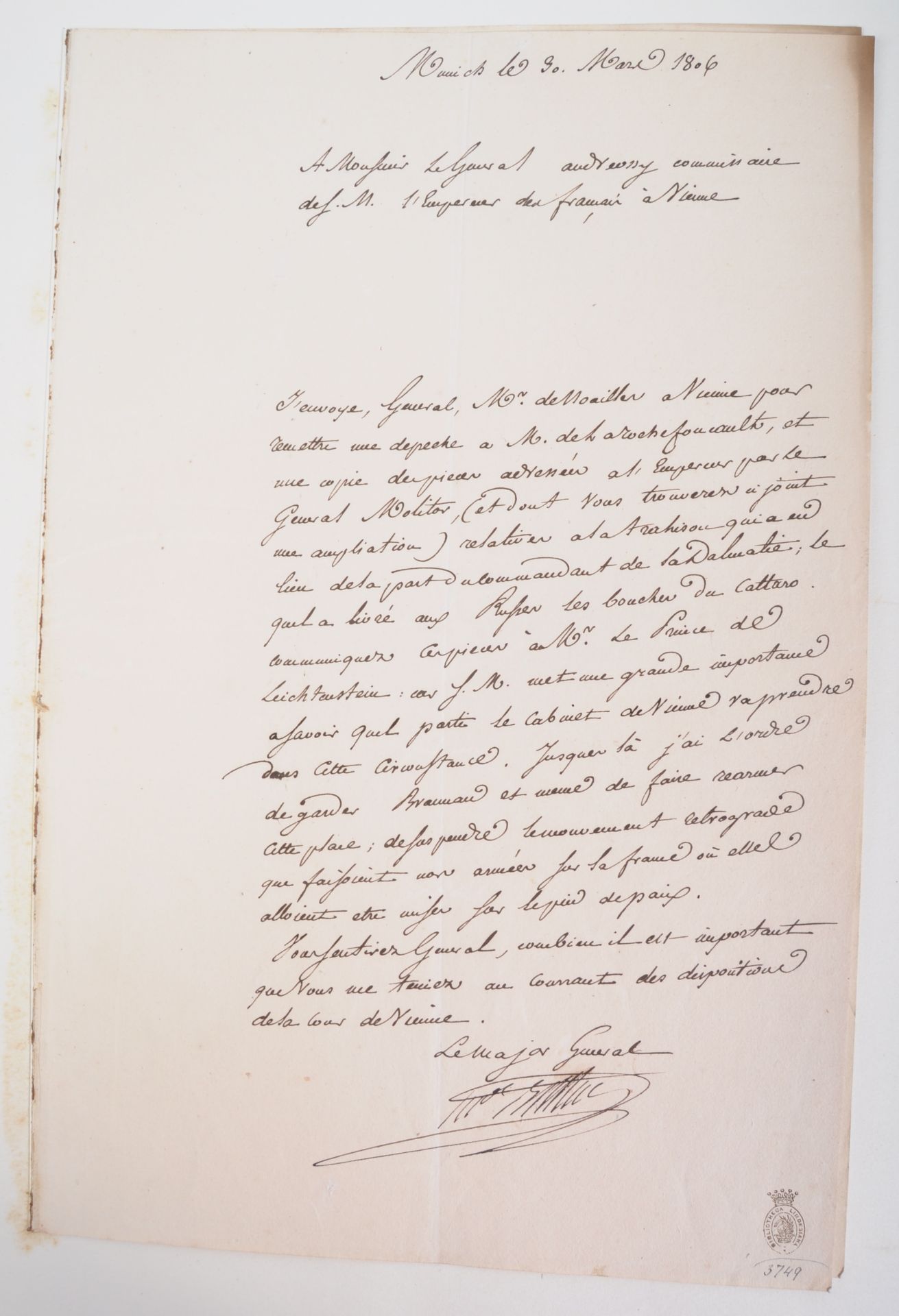 NAPOLEONIC WARS - EXCEPTIONAL COLLECTION OF LETTERS - Image 117 of 216