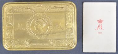 ORIGINAL WWI FIRST WORLD WAR PRINCESS MARY'S CHRISTMAS GIFT TIN