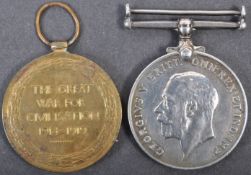 WWI FIRST WORLD WAR MEDAL GROUP - DEVON REGIMENT PRIVATE