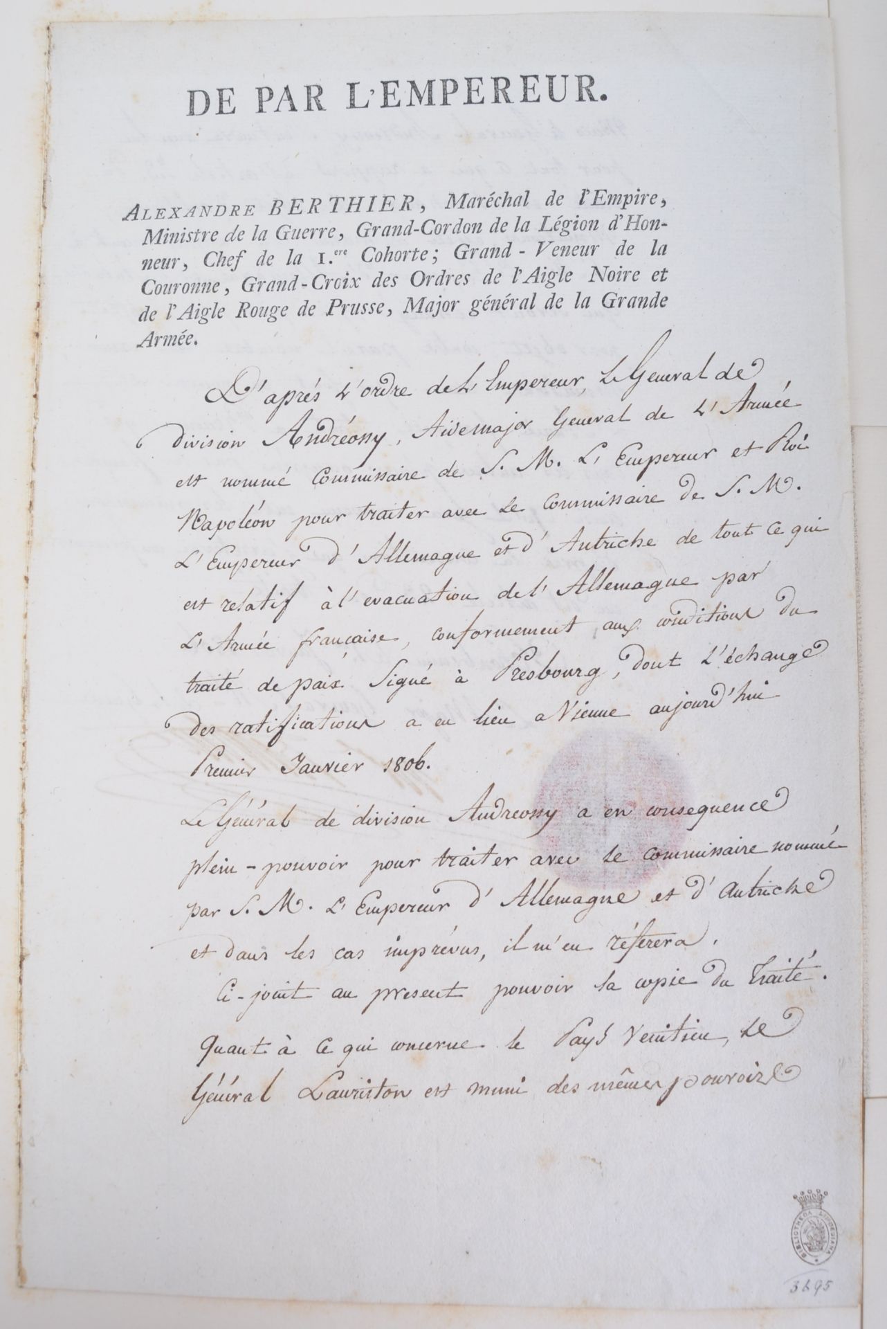 NAPOLEONIC WARS - EXCEPTIONAL COLLECTION OF LETTERS - Image 167 of 216