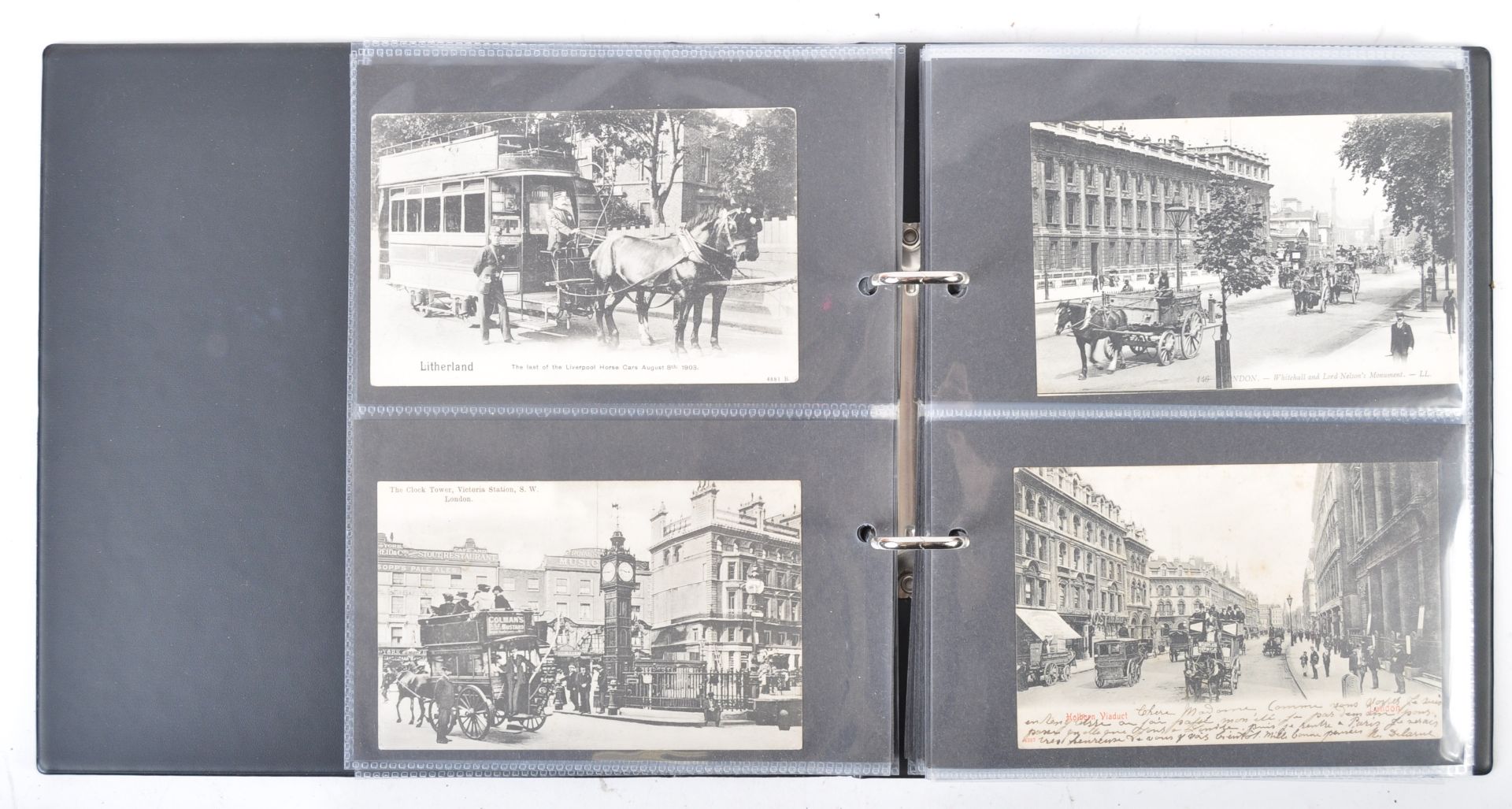 EDWARDIAN POSTCARDS - CARRIAGES, TRAMS & OMNIBUSES