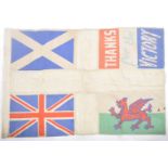 RARE ORIGINAL WWII SECOND WORLD WAR VE DAY CELEBRATION FLAG