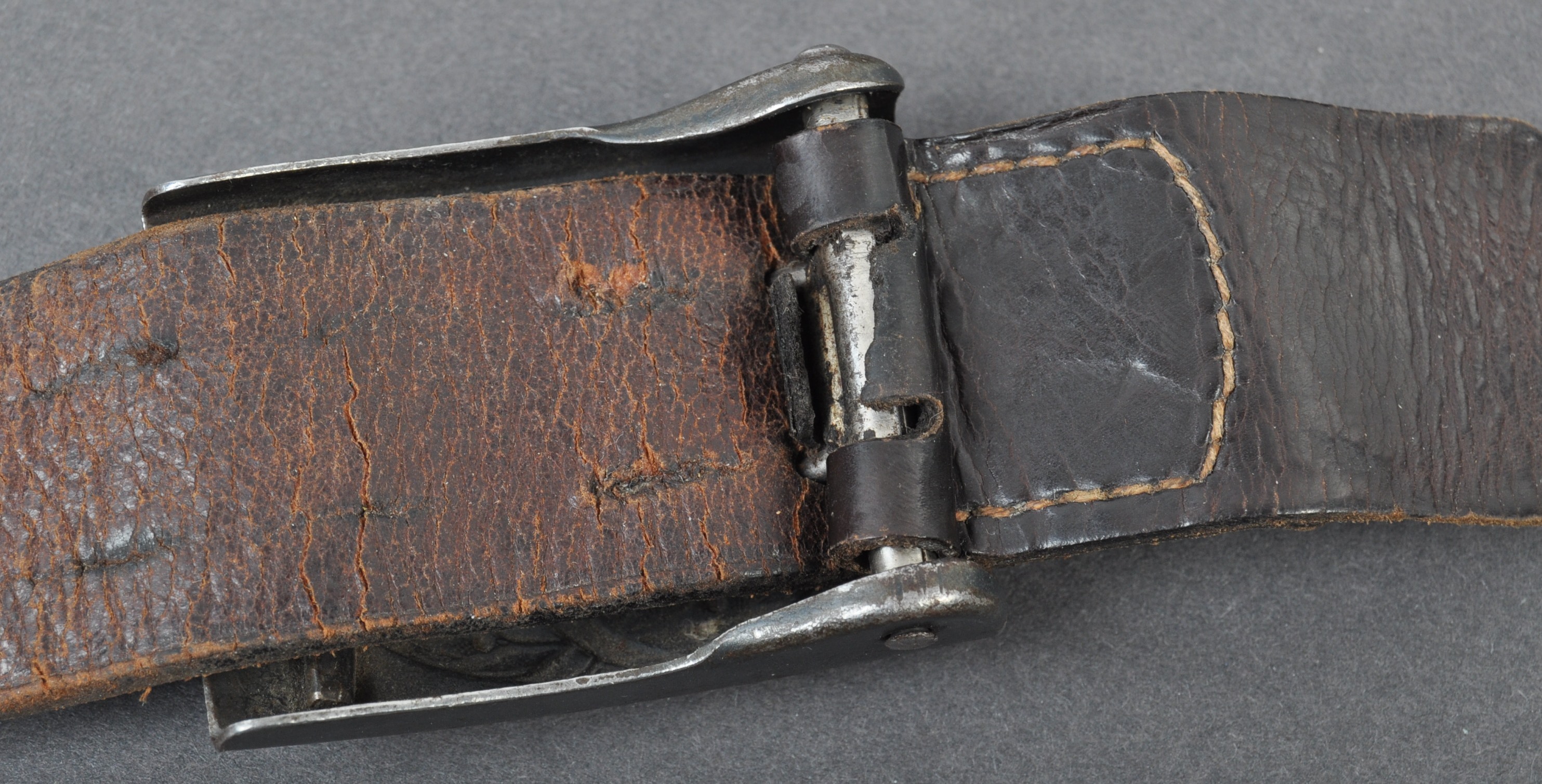 ORIGINAL WWII SECOND WORLD WAR LUFTWAFFE UNIFORM BELT - Image 3 of 4