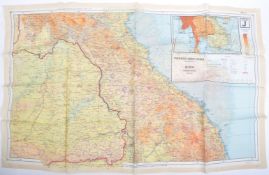 WWII SECOND WORLD WAR SILK ESCAPE MAP - SOUTH EAST ASIA