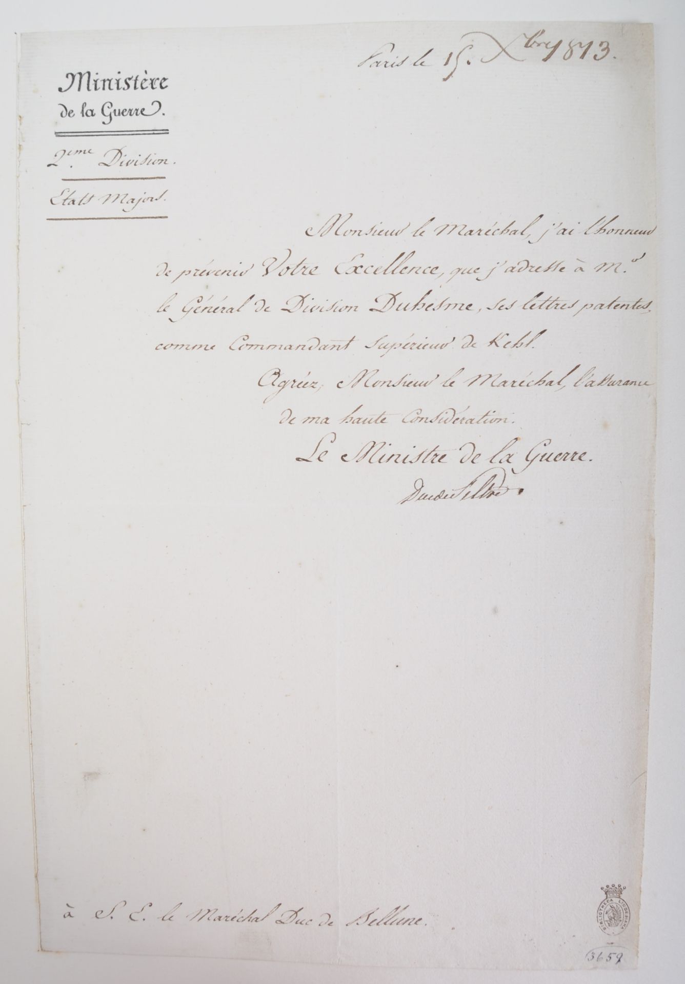 NAPOLEONIC WARS - EXCEPTIONAL COLLECTION OF LETTERS - Image 36 of 216