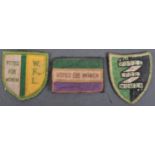 SUFFRAGETTE INTEREST - COLLECTION OF EDWARDIAN CLOTH PATCHES