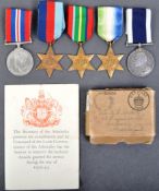 WWII SECOND WORLD WAR MEDAL GROUP - ROYAL NAVY SHIP'S COOK