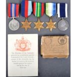 WWII SECOND WORLD WAR MEDAL GROUP - ROYAL NAVY SHIP'S COOK