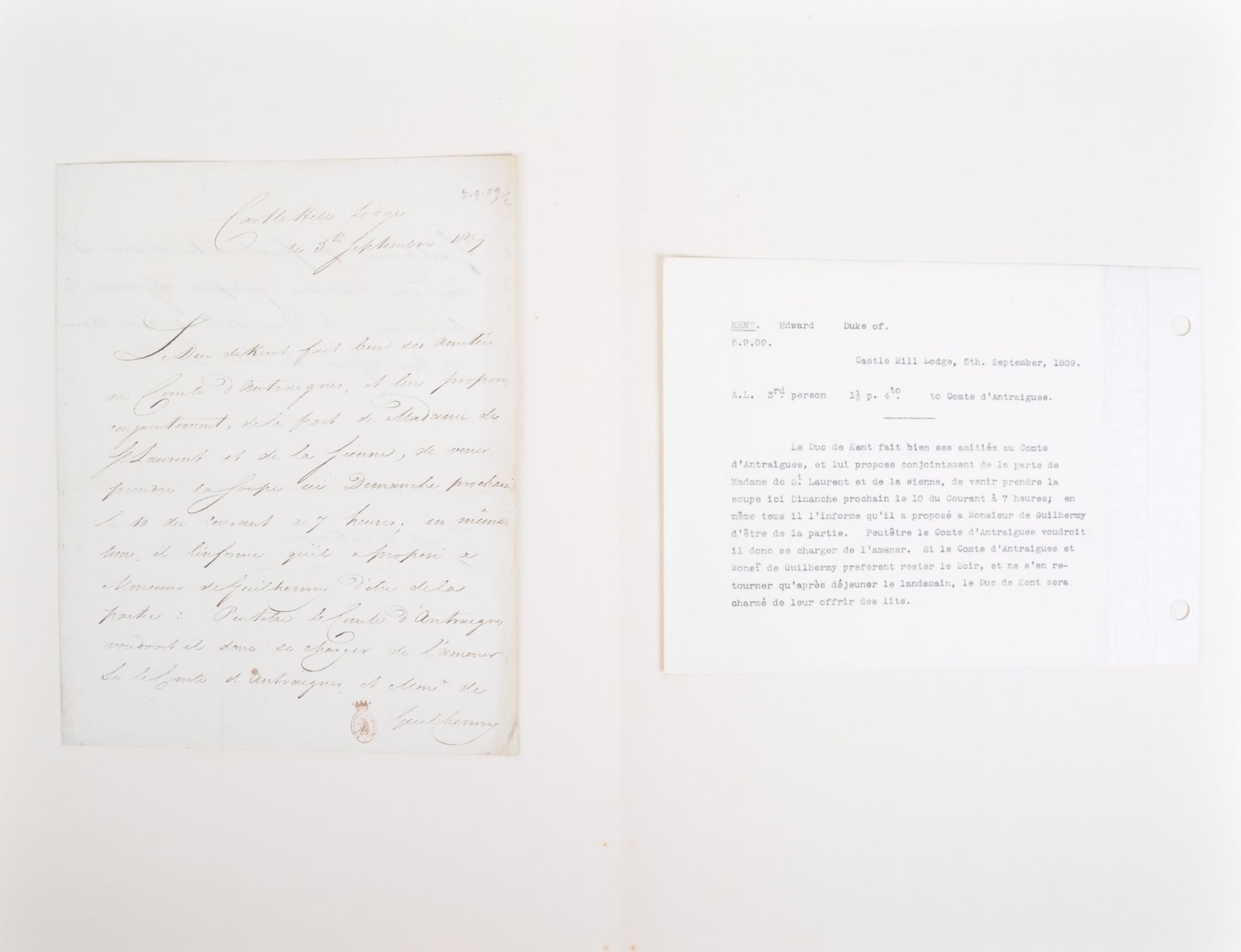 NAPOLEONIC WARS - EXCEPTIONAL COLLECTION OF LETTERS - Image 84 of 216