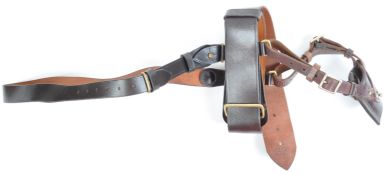 POST-WWII 20TH CENTURY BRITISH ARM SAM BROWNE LEATHER UNIFORM BELT