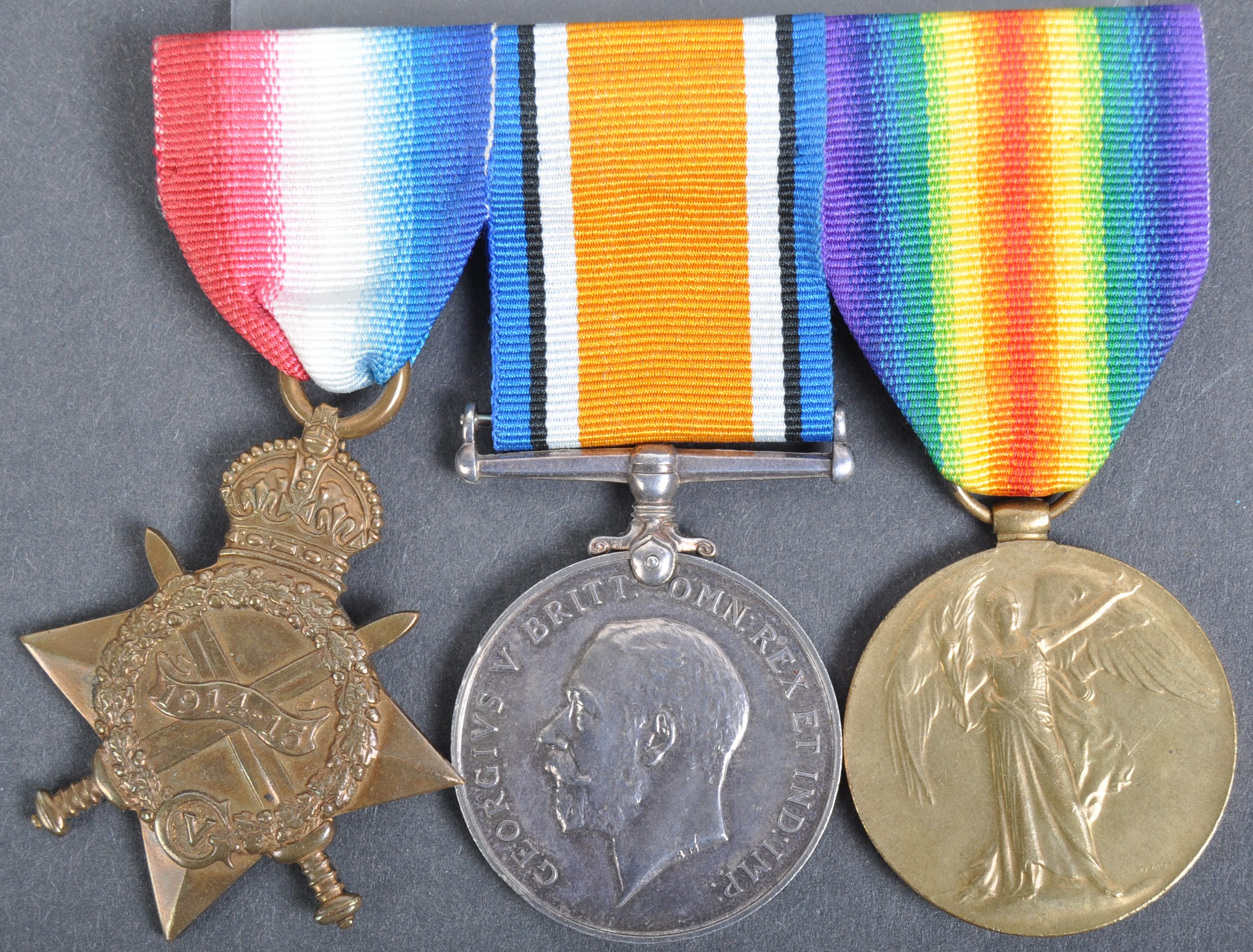 WWI FIRST WORLD WAR MEDAL TRIO - GLOUCESTERSHIRE REGIMENT