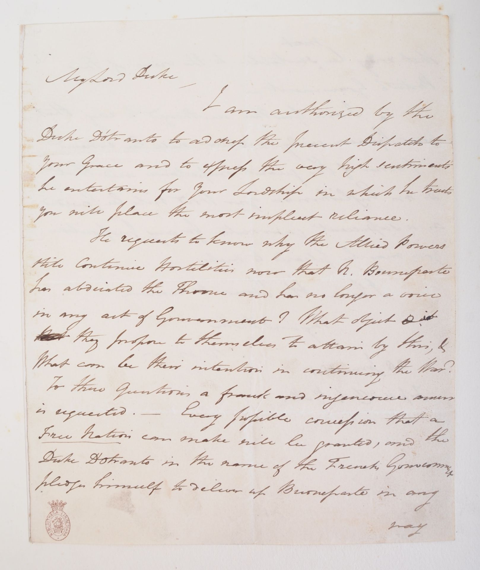 NAPOLEONIC WARS - EXCEPTIONAL COLLECTION OF LETTERS - Image 128 of 216