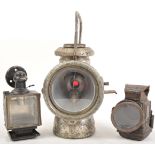 COLLECTION OF ANTIQUE CARRIAGE / BICYCLE LAMPS