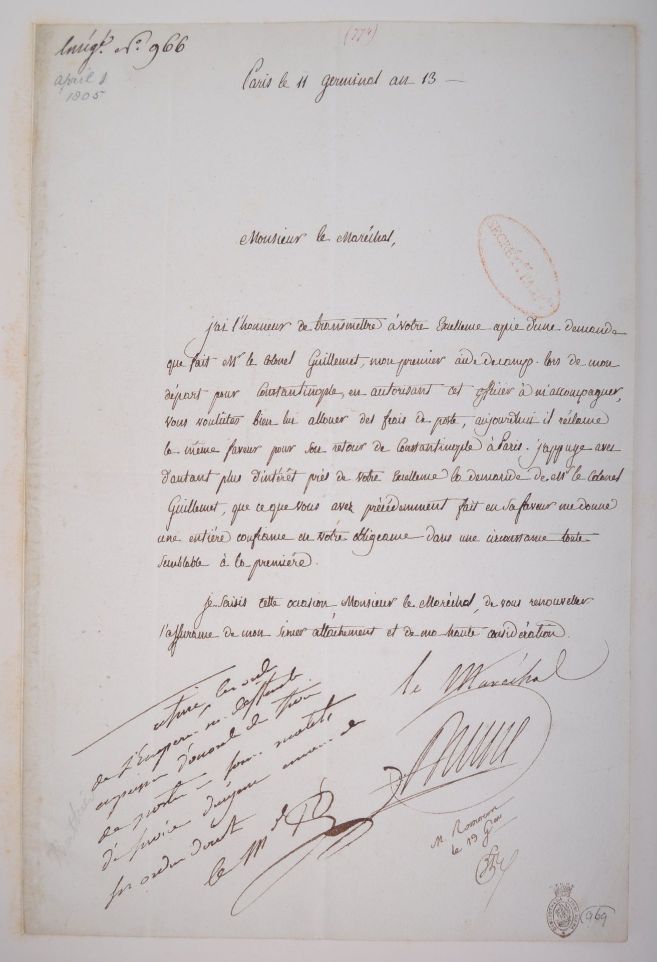 NAPOLEONIC WARS - EXCEPTIONAL COLLECTION OF LETTERS - Image 5 of 216
