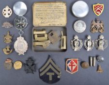 COLLECTION OF ASSORTED WWII & OTHER MILITARY RELATED ITEMS