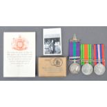WWII SECOND WORLD WAR MEDAL PAIR & GENERAL SERVICE MEDAL