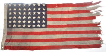 WWII SECOND WORLD WAR USS MAYO OPERATION SHINGLE RELATED FLAG