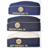 COLLECTION OF X3 US ARMY VETERANS AMERICAN LEGION CAPS