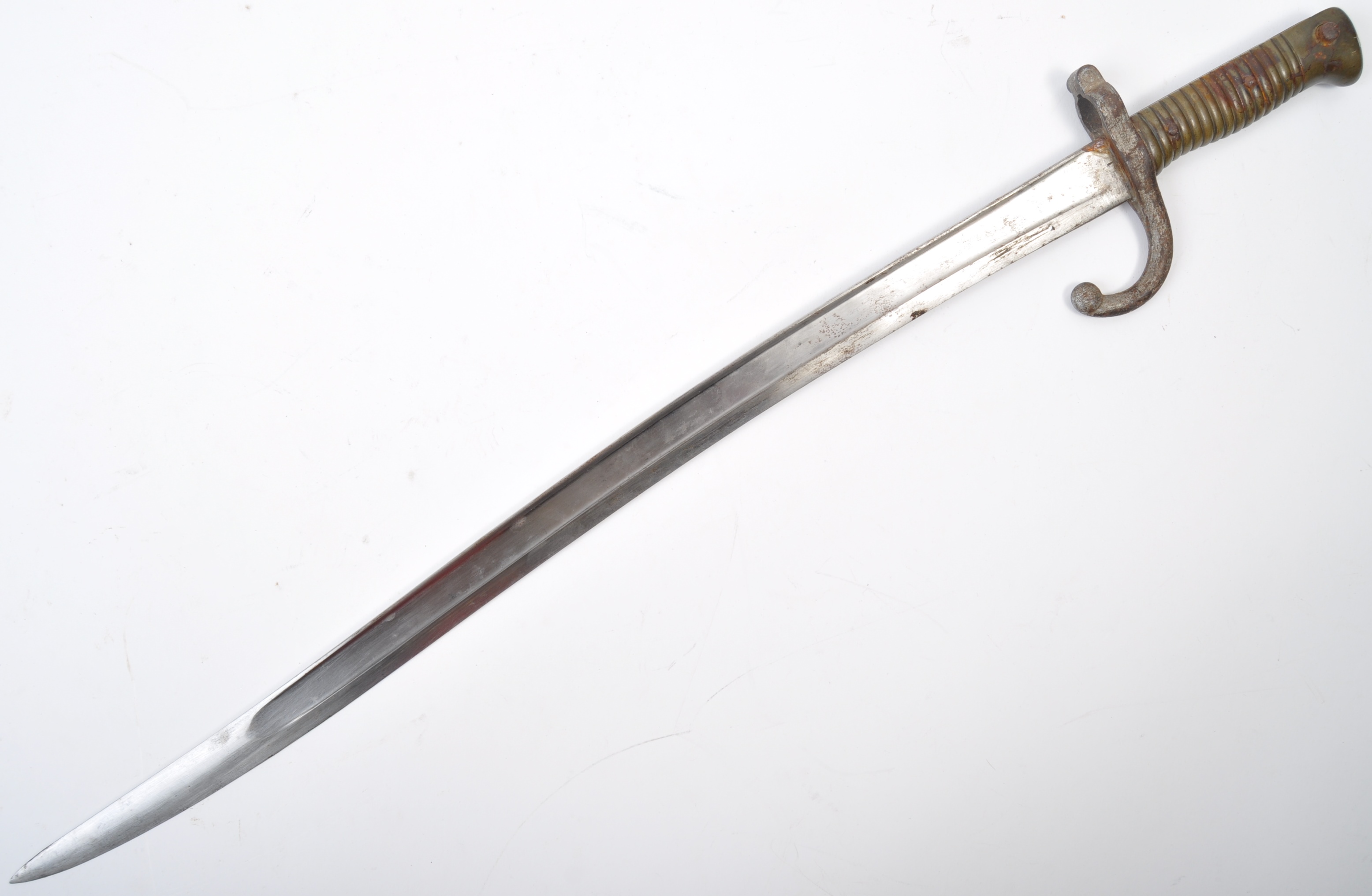 19TH CENTURY ANTIQUE FRENCH SWORD BAYONET - Image 2 of 7