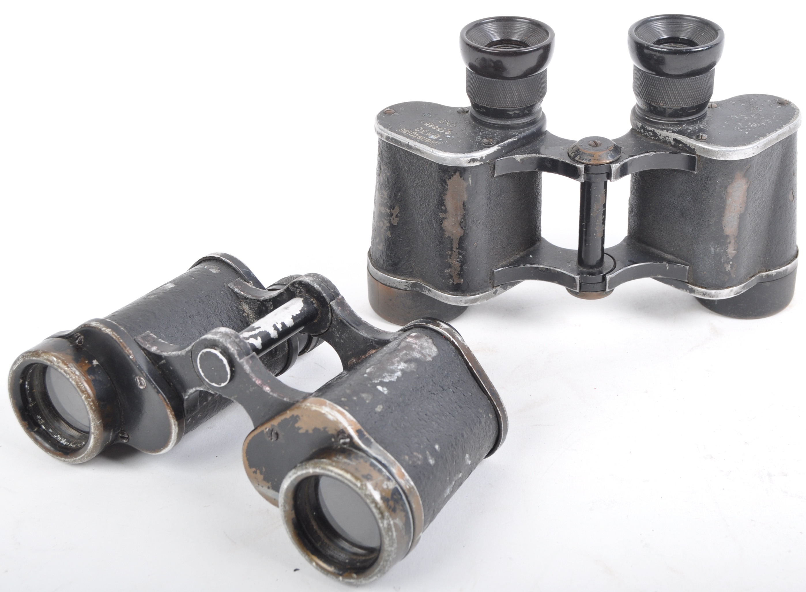 TWO WWII SECOND WORLD WAR THIRD REICH GERMAN BINOCULARS - Image 2 of 9