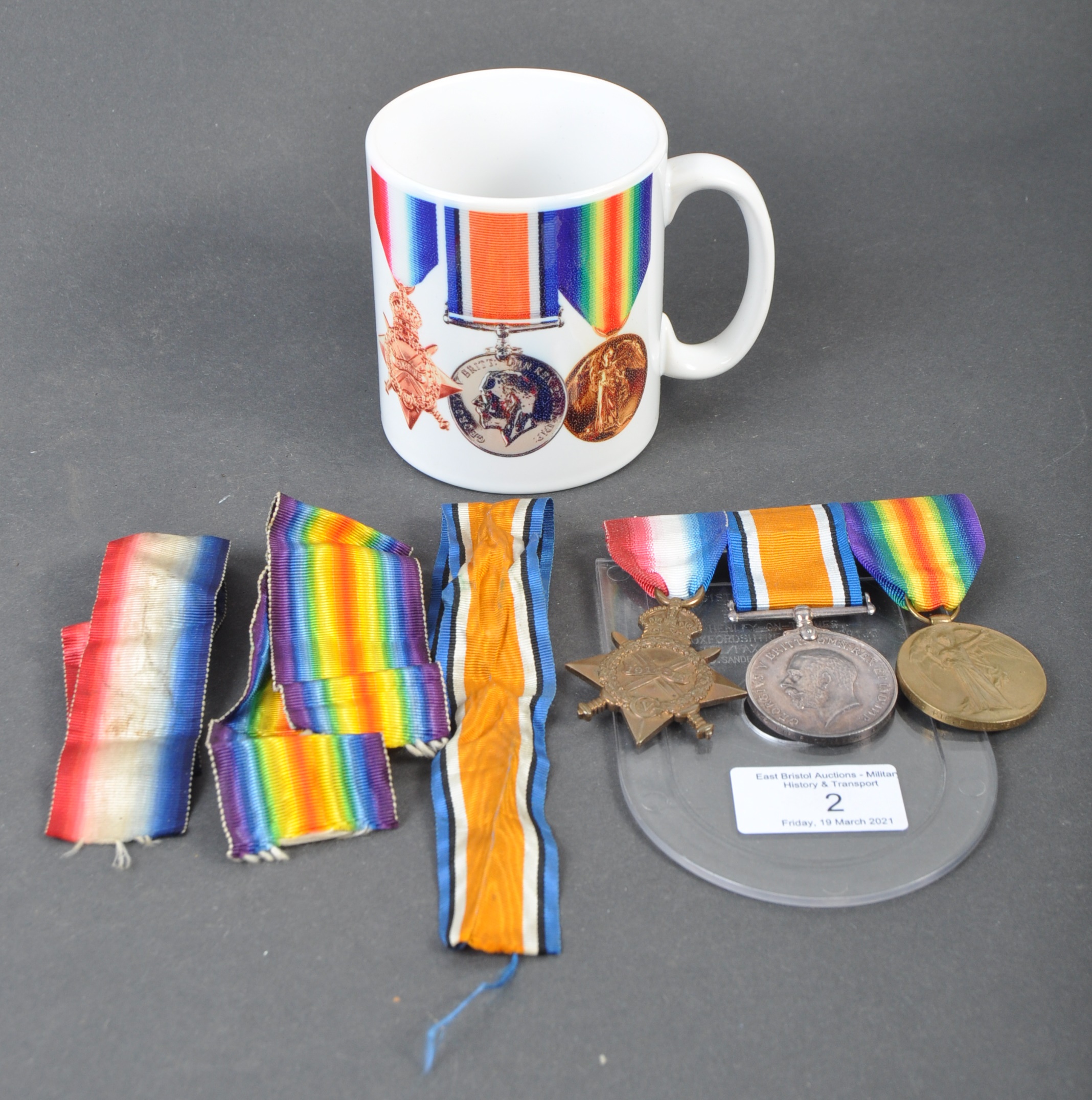 WWI FIRST WORLD WAR MEDAL TRIO - GLOUCESTERSHIRE REGIMENT - Image 6 of 6