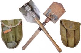 WWII SECOND WORLD WAR US ARMY ENTRENCHING TOOLS / SHOVELS