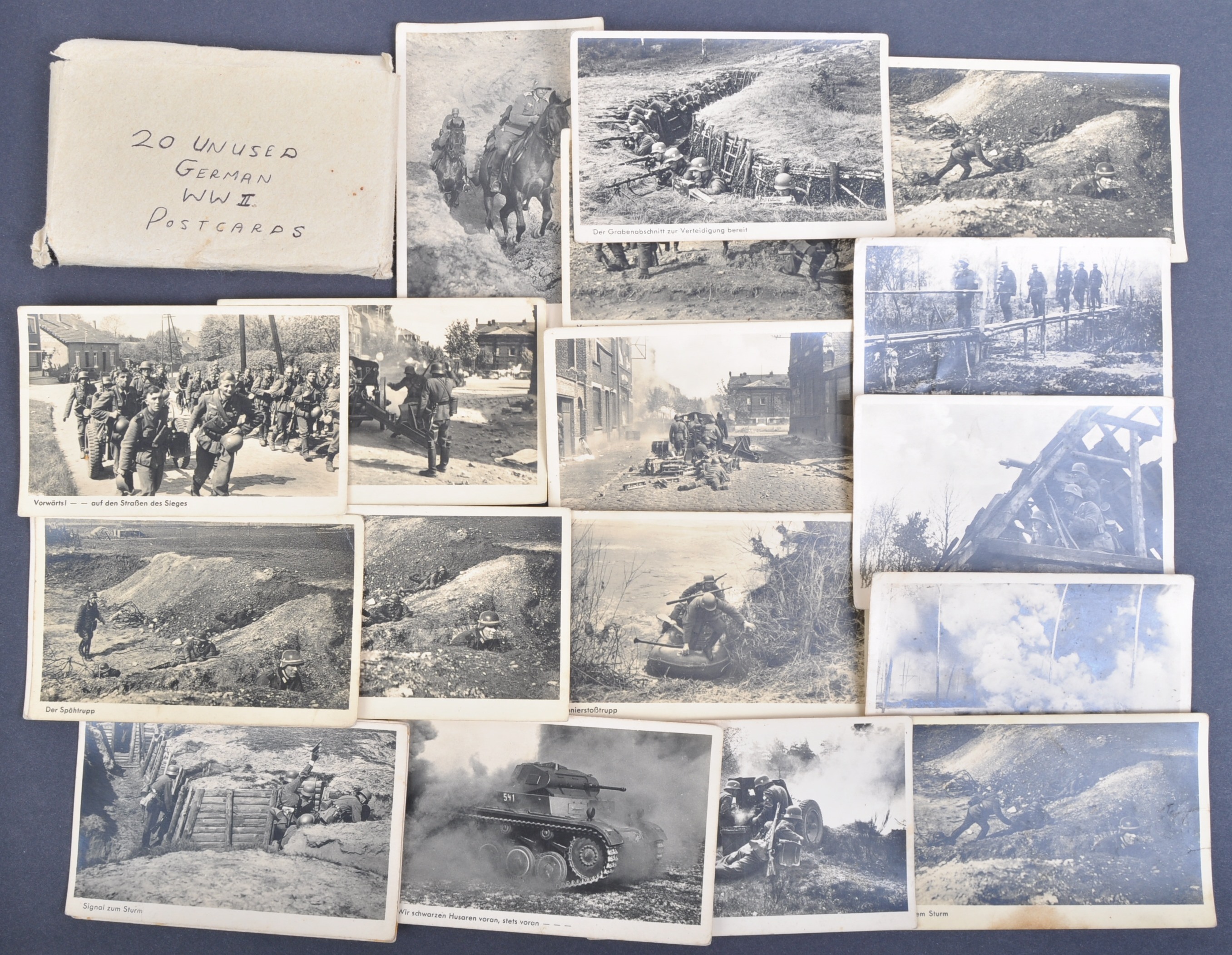 COLLECTION OF X20 WWII SECOND WORLD WAR GERMAN POSTCARDS
