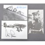 WWII FIGHTER ACES AUTOGRAPHS - ADOLF GALLAND & STANFORD-TUCK