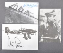 WWII FIGHTER ACES AUTOGRAPHS - ADOLF GALLAND & STANFORD-TUCK