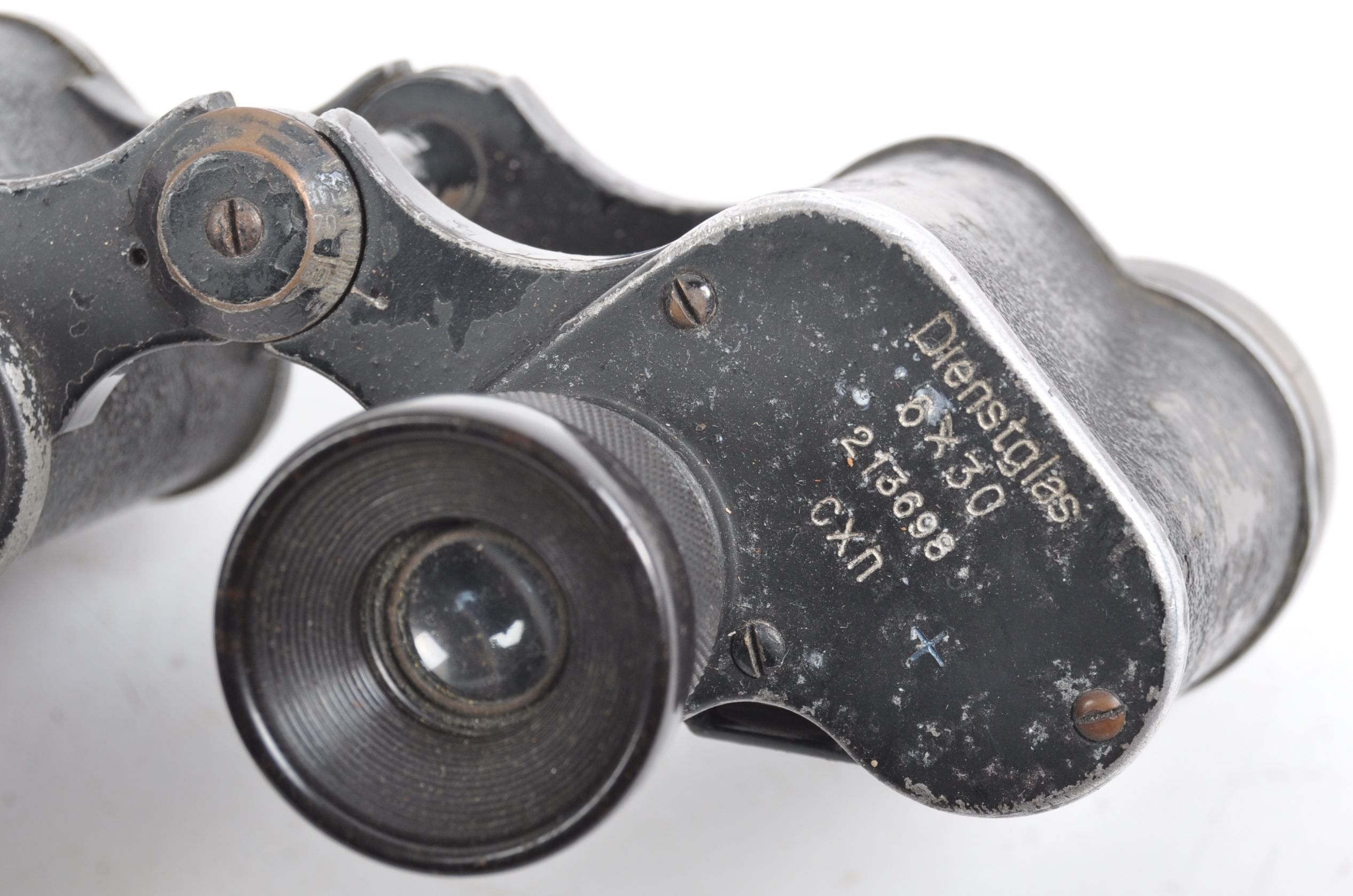 TWO WWII SECOND WORLD WAR THIRD REICH GERMAN BINOCULARS - Image 3 of 9