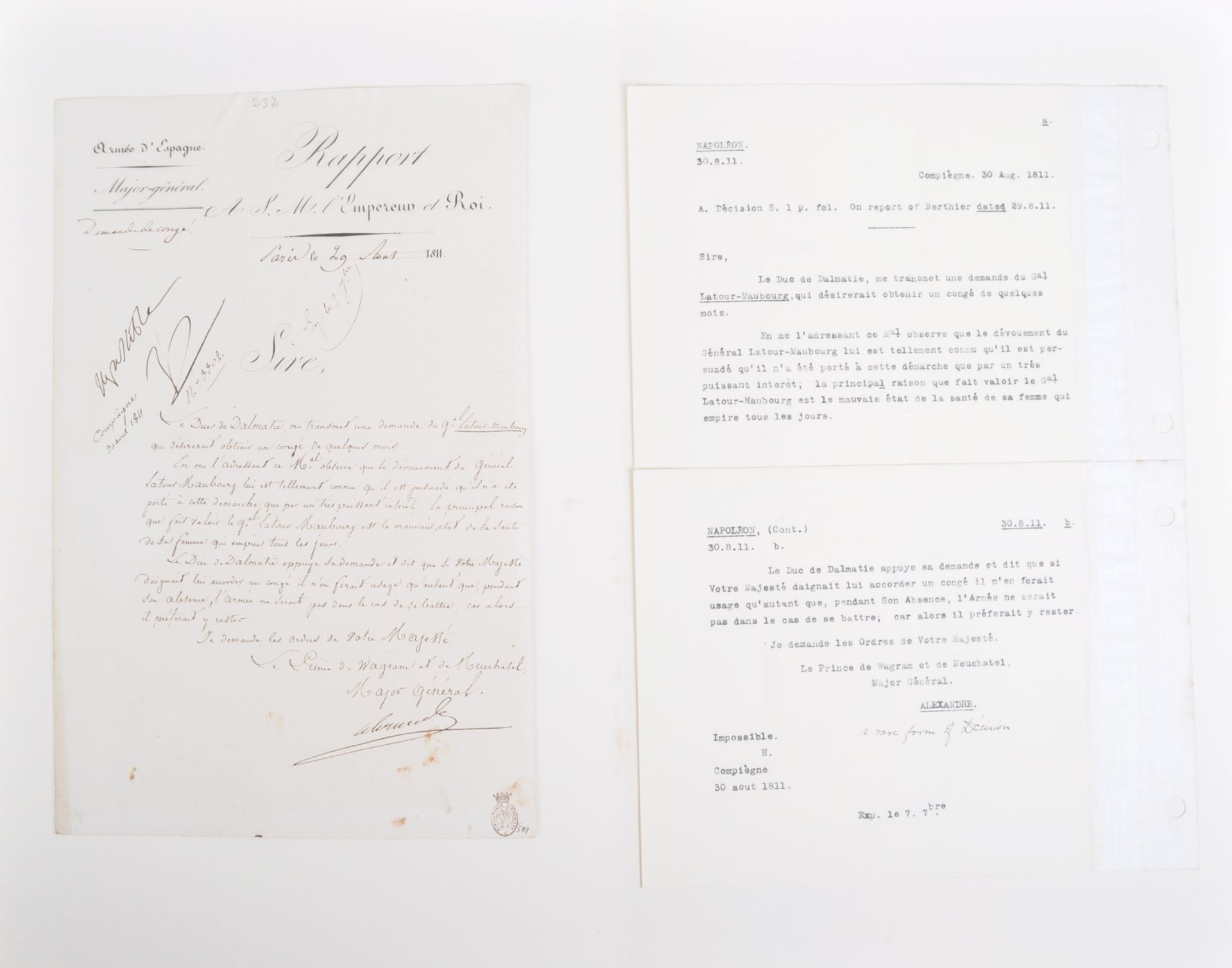 NAPOLEONIC WARS - EXCEPTIONAL COLLECTION OF LETTERS - Image 146 of 216