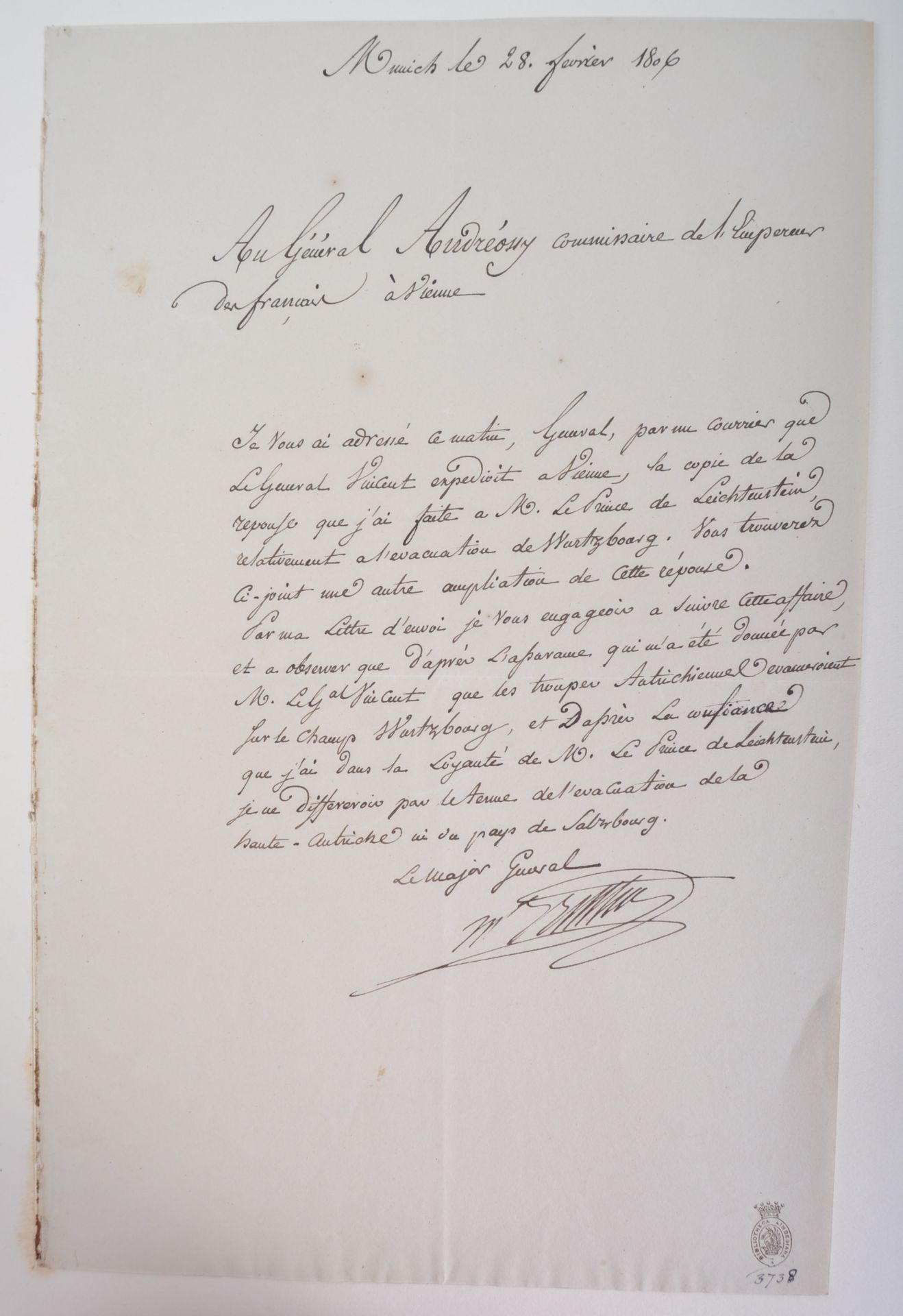 NAPOLEONIC WARS - EXCEPTIONAL COLLECTION OF LETTERS - Image 105 of 216