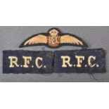 COLLECTION OF WWI RELATED ROYAL FLYING CORPS PATCHES