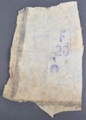 WWII SECOND WORLD WAR - SECTION OF BARRAGE BALLOON FABRIC