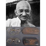 MAHATMA GANDHI - TWO PAIRS OF PERSONAL ANTIQUE SPECTACLES