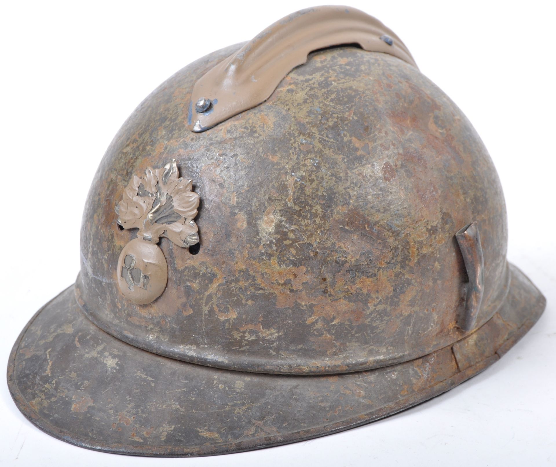 WWI FIRST WORLD WAR FRENCH ADRIAN STEEL UNIFORM HELMET