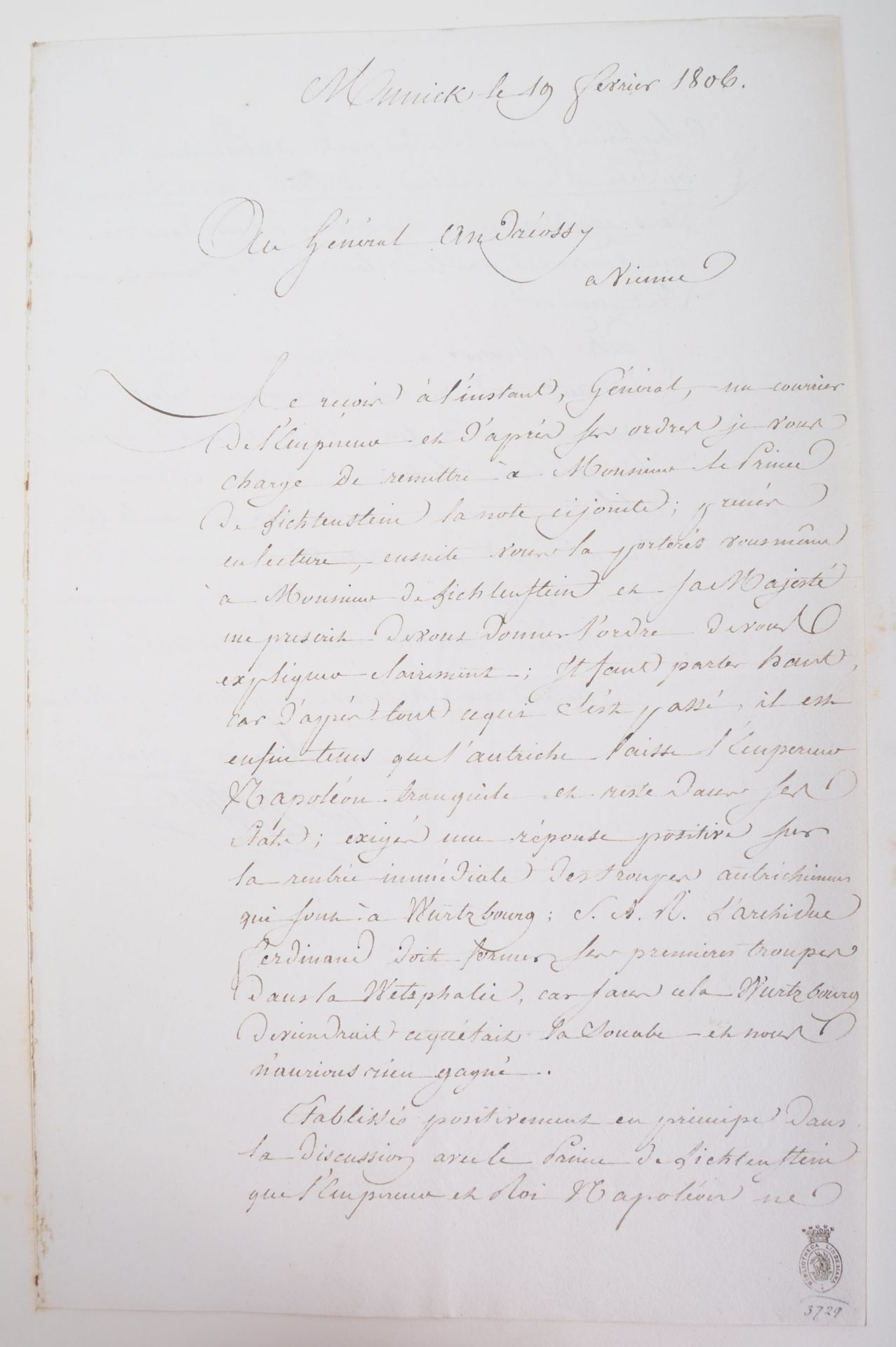 NAPOLEONIC WARS - EXCEPTIONAL COLLECTION OF LETTERS - Image 83 of 216