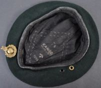 POST-WWII SECOND WORLD WAR KANGOL BERET & CAP BADGE