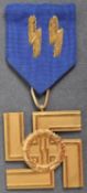 WWII SECOND WORLD WAR RELATED GERMAN SS 25 YEARS SERVICE MEDAL