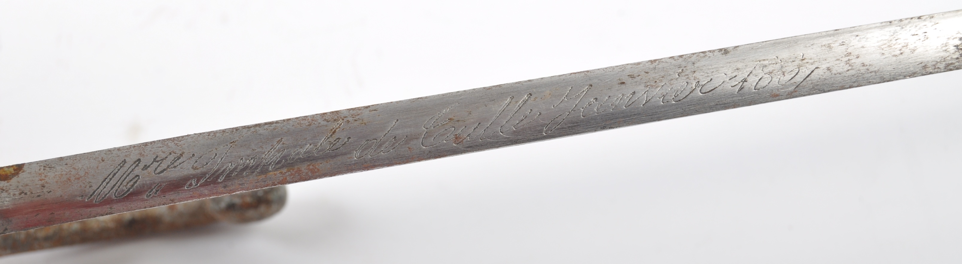 19TH CENTURY ANTIQUE FRENCH SWORD BAYONET - Image 6 of 7