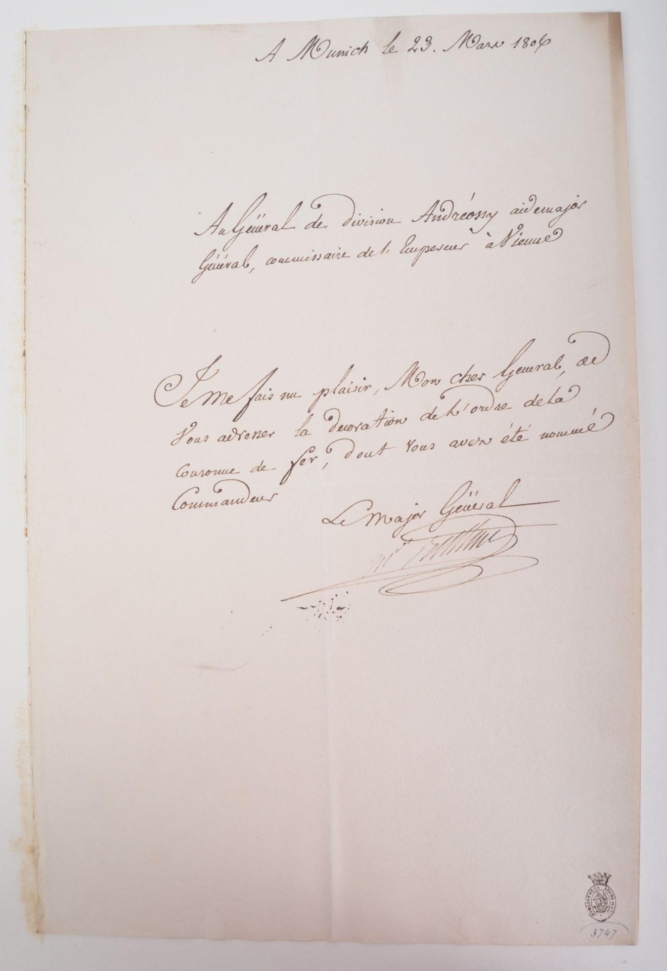 NAPOLEONIC WARS - EXCEPTIONAL COLLECTION OF LETTERS - Image 115 of 216